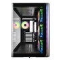 FSP M580-BA Midi Tower Carcasa Negra ARGB con Ventana de Vidrio Templado, ATX/mATX/mITX, 3 Ventiladores 120mm