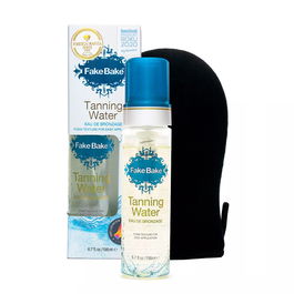 Set Fake Bake: Tanning Water, Bronzing, Self-Tanning Spray, 198 ml + Fake Bake, Tanning Mitts, Black