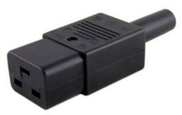 MicroConnect Conector de Alimentación C19 Hembra Adaptador de Corriente Fiable y Robusto para Equipos de Alta Potencia
