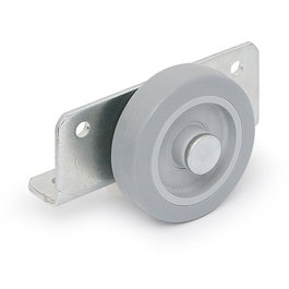 Q&Q Rueda Ø50 G/Gris Gori C/Soporte Angular Zincado