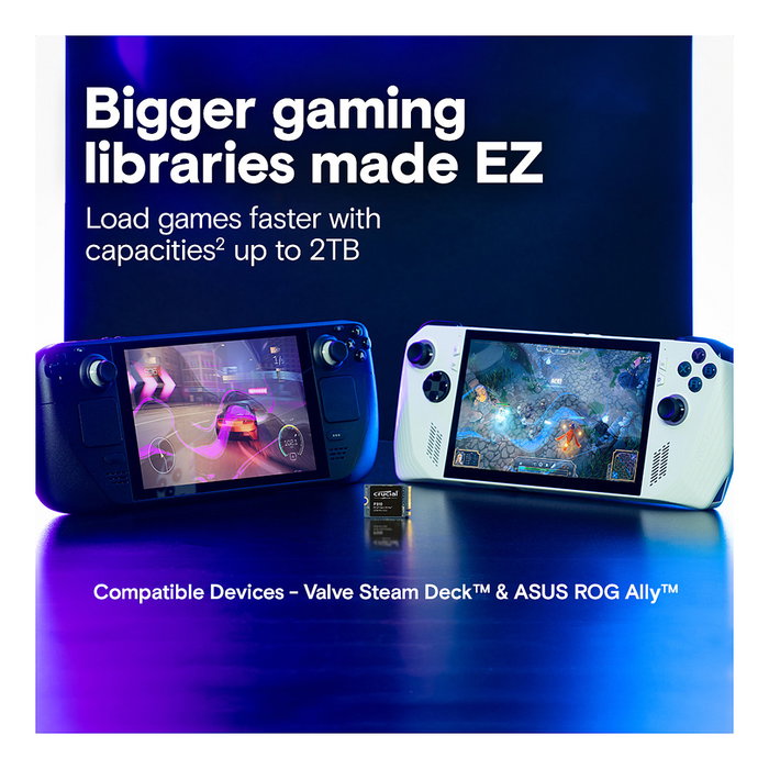 Crucial P310 SSD NVMe M.2 PCIe Gen4 1TB 2230, velocidad lectura 7100 MB/s, para Notebook/Consola