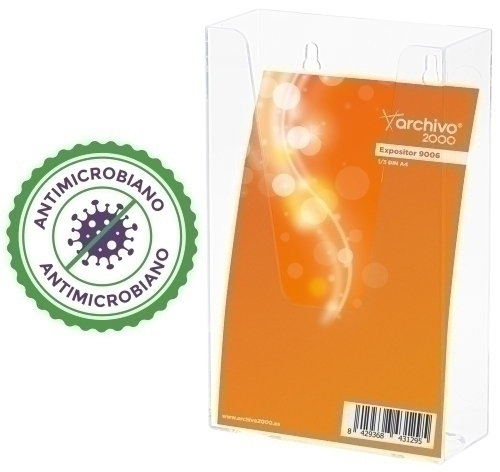 Expositor Mural Archivo 2000 Premium Antimicrobiano Sanitized 1/3 De A4 Vertical Cristal Expositor Mural Archivo 2000 Premium Antimicrobiano Sanitized 1/3 De A4 Vertical Cristal