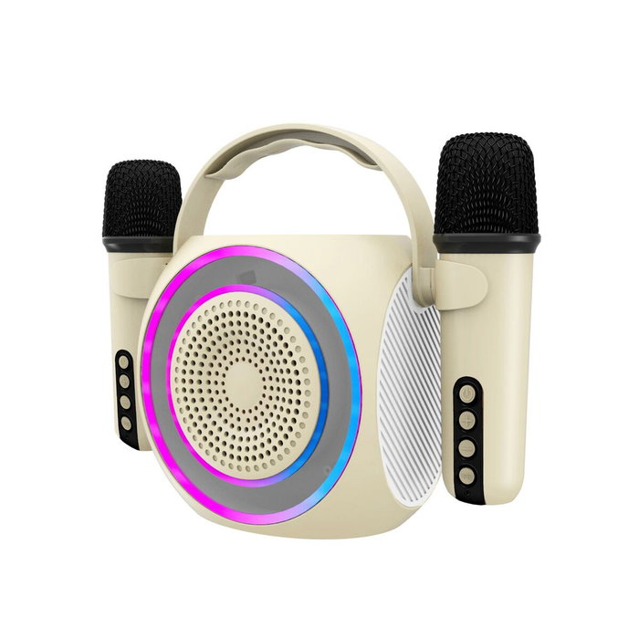 Altavoz con Micrófono Karaoke Celly PARTYMIC2WH Blanco Altavoz con Micrófono Karaoke Celly PARTYMIC2WH Blanco