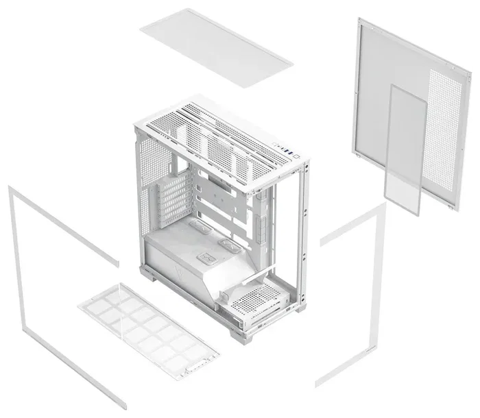 Modecom Volcano Stellar Plus Blanca Caja PC Midi Tower para Gaming ATX