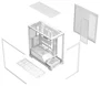 Modecom Volcano Stellar Plus Blanca Caja PC Midi Tower para Gaming ATX