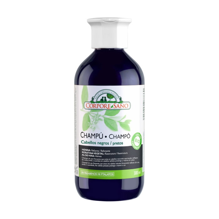 Corpore Sano Champú Henna Palo Campeche Negro 300 ml Corpore Sano Champú Henna Palo Campeche Negro 300 ml