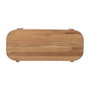 Ixia Mesa de centro de madera de acacia natural 120 x 50 x 40 cm