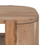 Ixia Mesa de centro de madera de acacia natural 120 x 50 x 40 cm