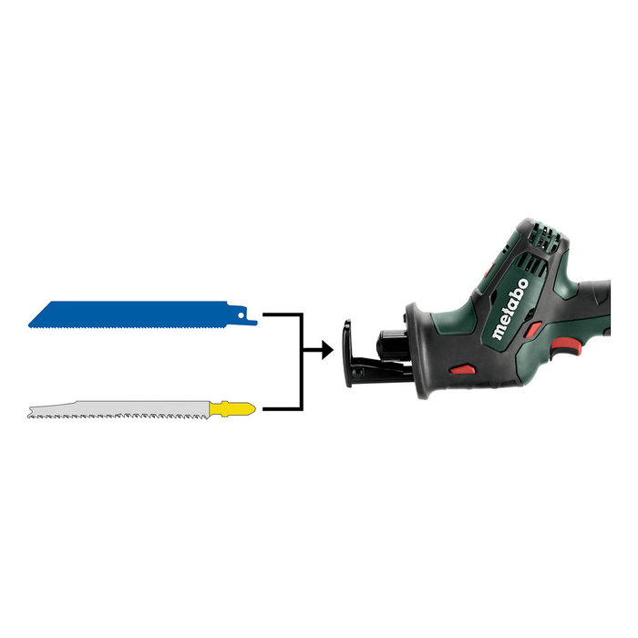 Metabo SSE 18 LTX Compact Multiusos, Multicolor, 3100 spm, 1.3 cm, 18V, Batería LiHD, 1.7 kg, Funda Incluida