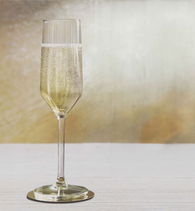 Inde Set 6 Copas de Champagne 22.5 cl "Carre Opti