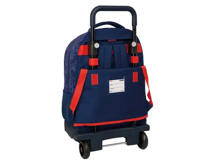 Safta Mochila Grande con Ruedas Compact Extraíble Spiderman Dimensiones 450x330x220 mm