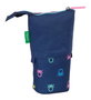 Estuche Cubilete Benetton Cool Azul marino 8 x 19 x 6 cm
