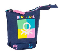 Estuche Cubilete Benetton Cool Azul marino 8 x 19 x 6 cm