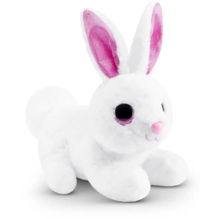 ZURU 4894680036413 Juego interactivo Mascotas Vivas Mamá Conejita y Bebé Sonoro con 10 Sonidos y Bebés Sorpresa
