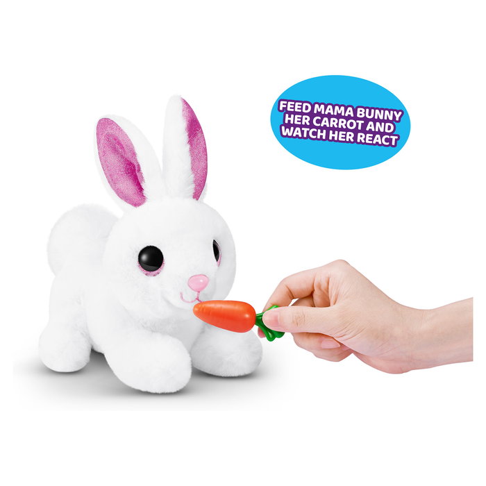 ZURU Pets Alive Mama Bunny y Baby Surprise - Juguete Conejo Interactivo Sonoro con Pilas Incluidas - Para Niños 3 Años ZURU Pets Alive Mama Bunny y Baby Surprise - Juguete Conejo Interactivo Sonoro con Pilas Incluidas - Para Niños 3 Años