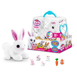 ZURU Pets Alive Mama Bunny y Baby Surprise - Juguete Conejo Interactivo Sonoro con Pilas Incluidas - Para Niños 3 Años