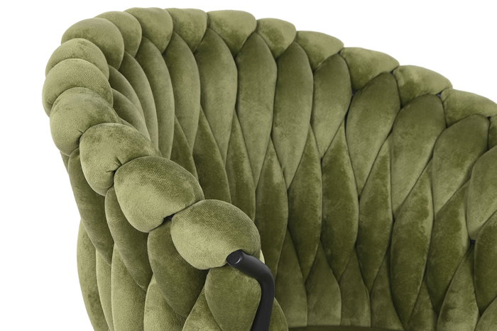 DKD Home Decor Silla Terciopelo Verde Negro Metal 66 x 84 x 60 cm