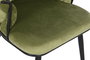 DKD Home Decor Silla Terciopelo Verde Negro Metal 66 x 84 x 60 cm