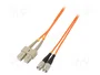 QOLTEC Cable de conexión de fibra óptica OM2 FC/UPC a SC/UPC 2m