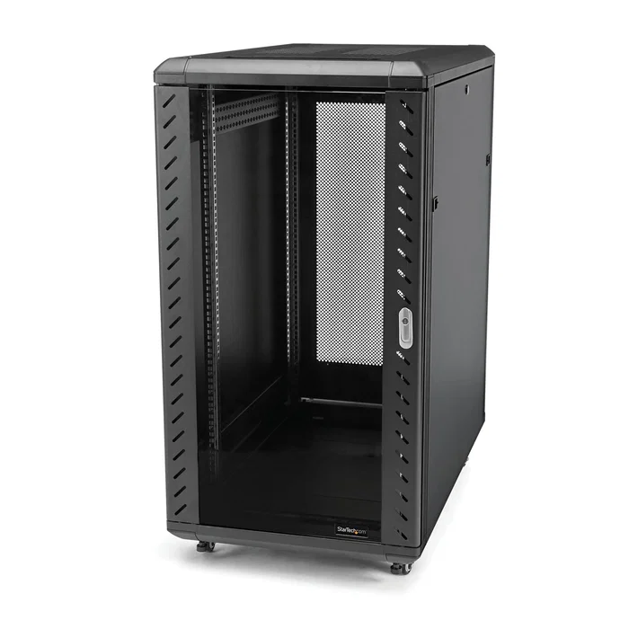 StarTech.com Armario Rack 32U 19'' 4 Columnas con Cerradura, Ruedas y Carriles Ajustables, Carga 800 kg StarTech.com Armario Rack 32U 19'' 4 Columnas con Cerradura, Ruedas y Carriles Ajustables, Carga 800 kg