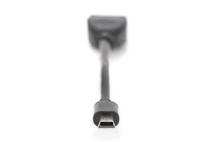 Digitus Adaptador USB 2.0 Mini-USB B a USB A OTG 0,2 m Negro