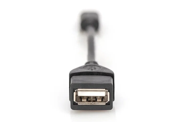 Digitus Adaptador USB 2.0 Mini-USB B a USB A OTG 0,2 m Negro