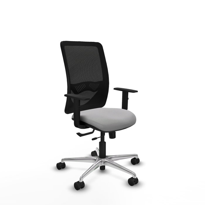 PIQUERAS Y CRESPO Silla de oficina Zulema Gris claro y Negro PIQUERAS Y CRESPO Silla de oficina Zulema Gris claro y Negro