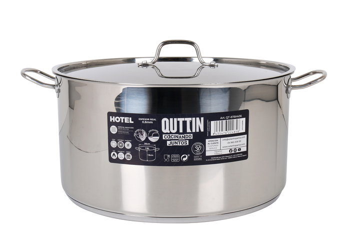 Quttin Olla Tap Acerado Industrial 36 cm 19 L Grosor 0.8 mm