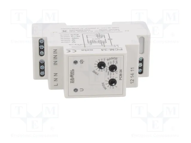 ZAMEL PCM-34 Relé de tiempo analógico 230VAC
