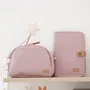 Beaba 3384349403119 Neceser bebé de lona rosa empolvado