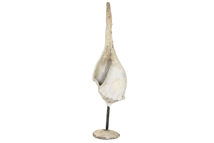 DKD Home Decor Decoración de Madera y Resina Beige con Soporte DKD Home Decor Decoración de Madera y Resina Beige con Soporte