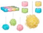 Berilo Pompon Baño PVC Box 4 Colores Surtidos 11x11x11 cm (Set de 24)