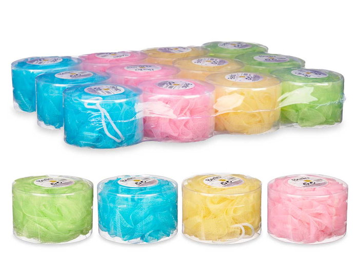 Berilo Pompon Baño PVC Box 4 Colores Surtidos 11x11x11 cm (Set de 24) Berilo Pompon Baño PVC Box 4 Colores Surtidos 11x11x11 cm (Set de 24)