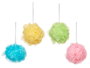 Berilo Pompon Baño PVC Box 4 Colores Surtidos 11x11x11 cm (Set de 24)