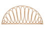 DKD Home Decor Cabecero de Cama Bambú y Ratán Natural 180x2x80