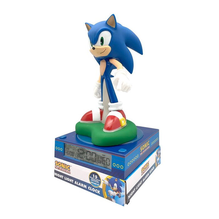 KIDS LICENSING Lámpara 3D Sonic the Hedgehog con Despertador