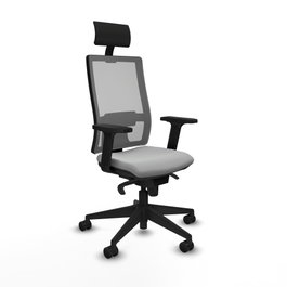 PIQUERAS Y CRESPO Silla de oficina Horna Gris con mecanismo Sincro