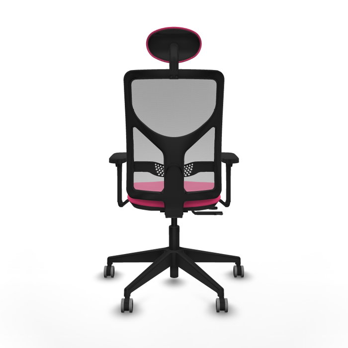 PIQUERAS Y CRESPO Silla de oficina Motilla Rosa y Gris PIQUERAS Y CRESPO Silla de oficina Motilla Rosa y Gris