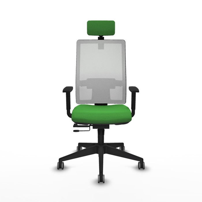 PIQUERAS Y CRESPO Silla de oficina Horna Verde/Blanco con mecanismo Sincro/Traslack PIQUERAS Y CRESPO Silla de oficina Horna Verde/Blanco con mecanismo Sincro/Traslack