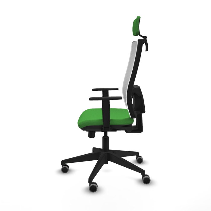 PIQUERAS Y CRESPO Silla de oficina Horna Verde/Blanco con mecanismo Sincro/Traslack PIQUERAS Y CRESPO Silla de oficina Horna Verde/Blanco con mecanismo Sincro/Traslack