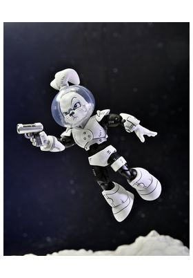 Space Usagi Yojimbo Black & White Ver. Scale Action Fig. 18 cm Usagi Yojimbo