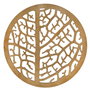Hermia Salvamanteles de Madera Miel Juego de 4 Unidades Hecho a Mano para Mesa de Comedor Elegante y Resistente