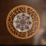 Hermia Salvamanteles de Madera Miel Juego de 4 Unidades Hecho a Mano para Mesa de Comedor Elegante y Resistente