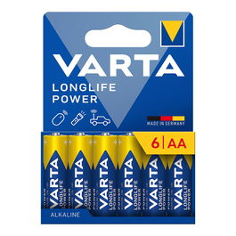 Varta Pila Alcalina Longlife Power AA LR06 Blister Cartón 6 uds Ø14,5 x 50,5 mm