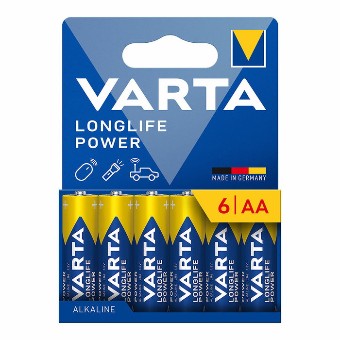 Varta Pila alcalina Longlife Power AA - LR06 (6 unidades) Varta Pila alcalina Longlife Power AA - LR06 (6 unidades)