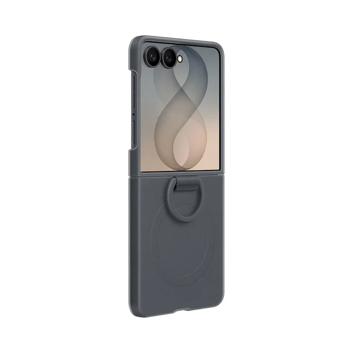Samsung Funda de Silicona Magnética con Anillo para Galaxy Z Flip8 - Negro Samsung Funda de Silicona Magnética con Anillo para Galaxy Z Flip8 - Negro