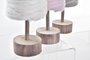 DKD Home Decor Árbol de Navidad Fantasia Rosa Gris Poliester Abedul 6 Unidades 10 x 42 x 10 cm