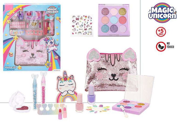 Color Baby Set Maquillaje con Accesorios de Belleza y Bolsito