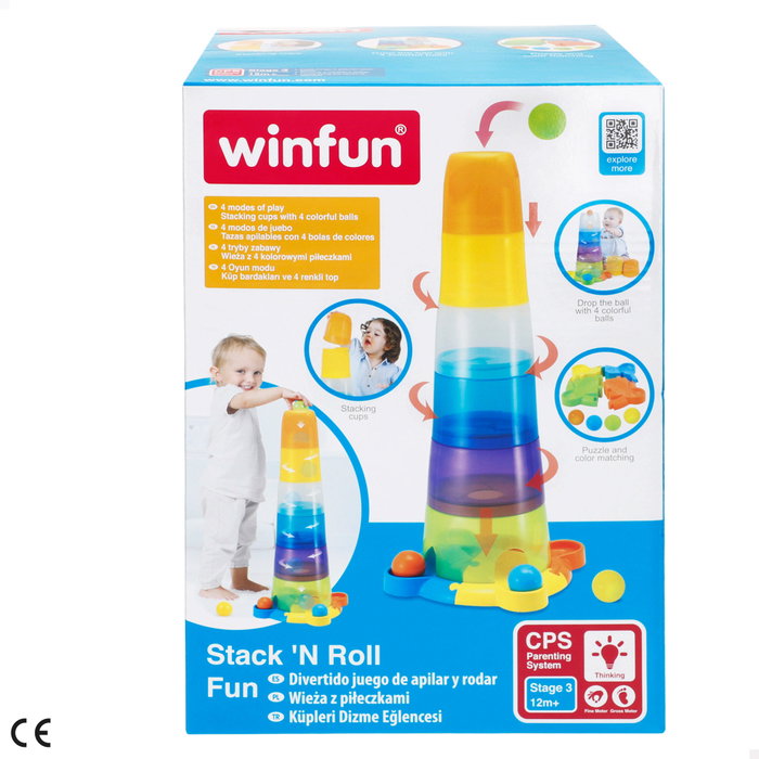 Winfun Torre apilable con juego de bolas