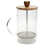 Cook Concept Cafetera Émbolo 850 Ml Vidrio Borosilicatado Tapa Madera Acacia Resistente